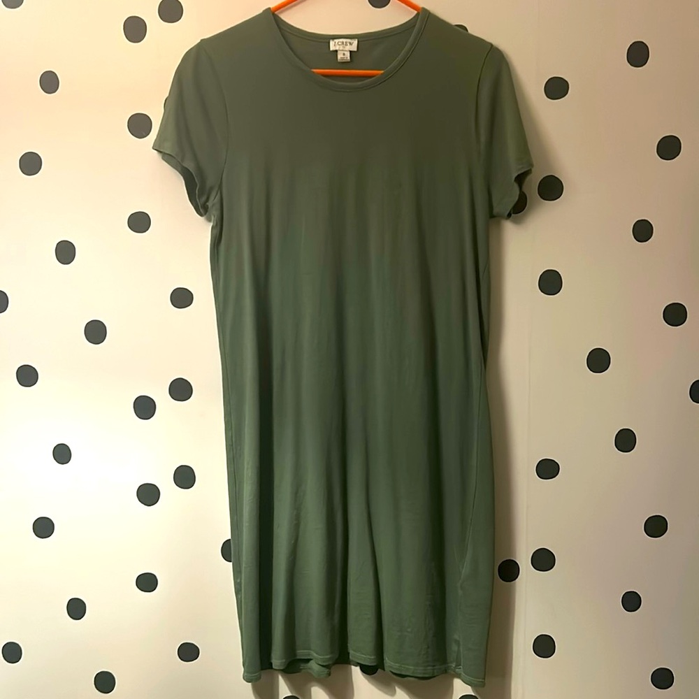 ‼️SALE‼️J.Crew army green t shirt dress ⚓️